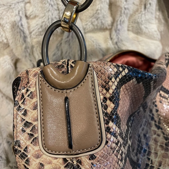 COACH Kristin embossed python leather hobo bag - Picture 12 of 16